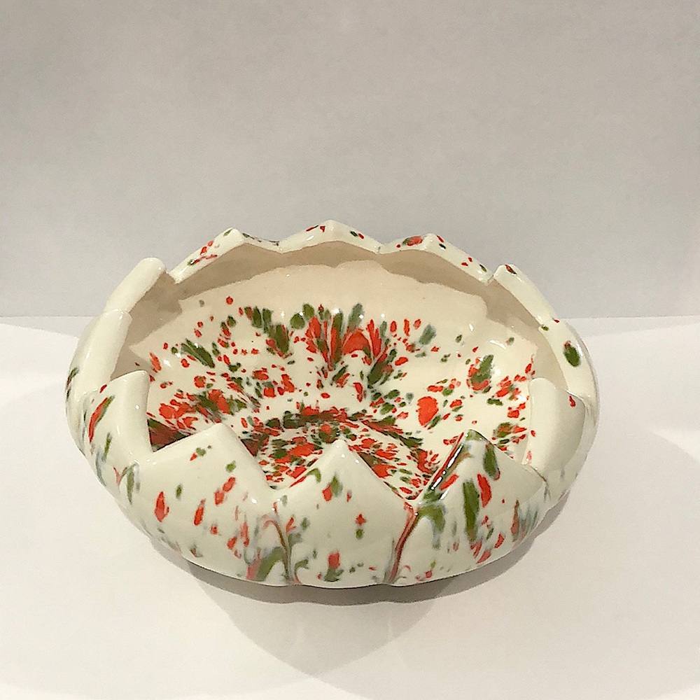 Vintage MCM Drip Glaze Planter
